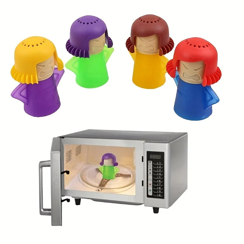Angry Mama Microwave Cleaner - Effortlessly Eliminate Grease and Odors for a Sparkling Clean Kitchen!