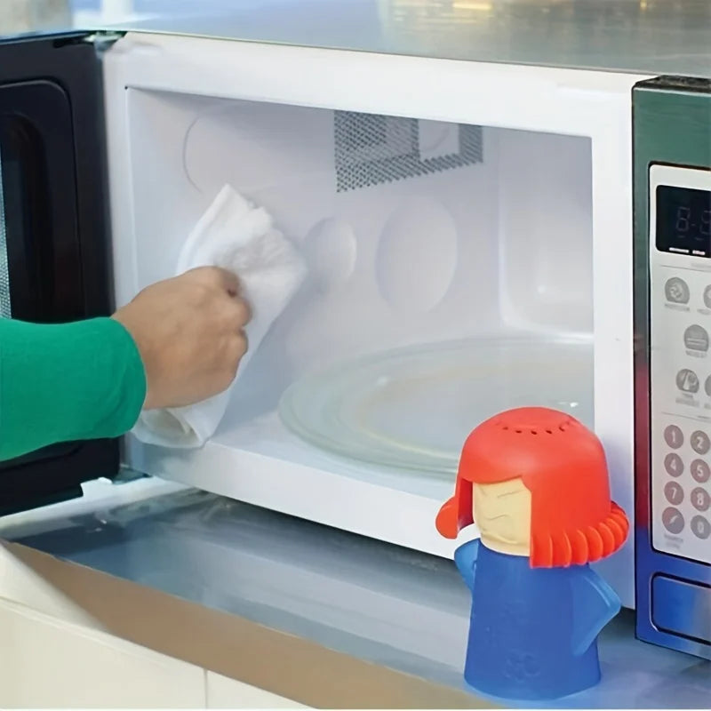 Angry Mama Microwave Cleaner - Effortlessly Eliminate Grease and Odors for a Sparkling Clean Kitchen!
