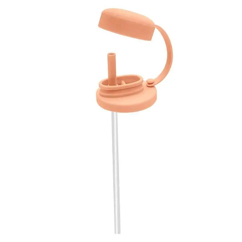 Dishwasher Safe Silicone Can Lid with Straw Spill Resistant Secures Closures Reusable Cover with Straw Beer Beverage Container
