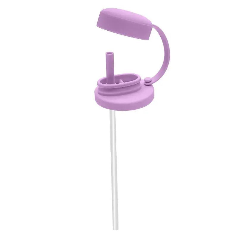 Dishwasher Safe Silicone Can Lid with Straw Spill Resistant Secures Closures Reusable Cover with Straw Beer Beverage Container