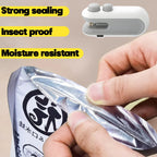 Mini Bag Sealer 2 in 1 Rechargeable Bag Sealer Heat Seal with Cutter and Magnet Bag Resealer Machine for Plastic Bags Snack Bags