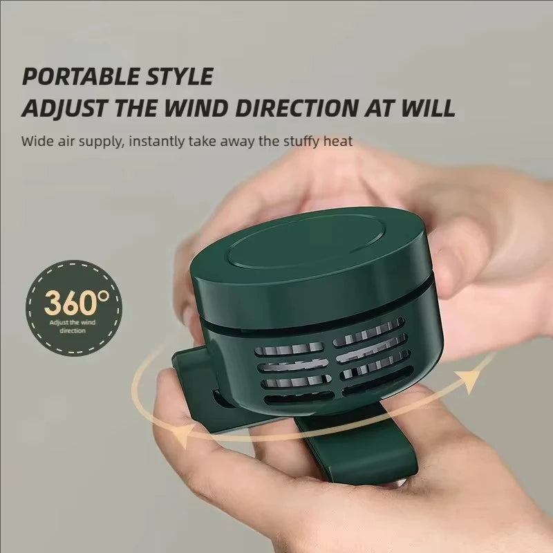 Hanging Clip Small Fans Usb Portable Mini Small Electric Fan Light Sound Portable Desktop Handheld Fan Outdoor Cooling