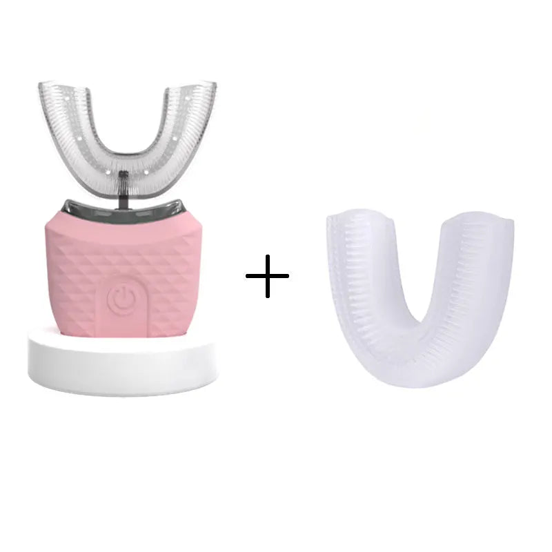Electric Toothbrush for Adult Automatic USB Charge U-Shaped Toothbrush Ultrasonic 360 Degrees Intelligent Rechargeable Toothbrus
