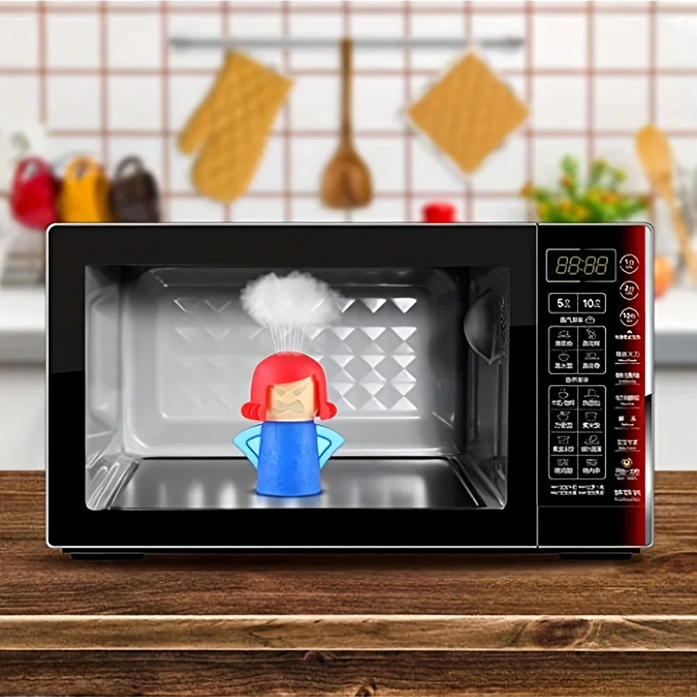 Angry Mama Microwave Cleaner - Effortlessly Eliminate Grease and Odors for a Sparkling Clean Kitchen!