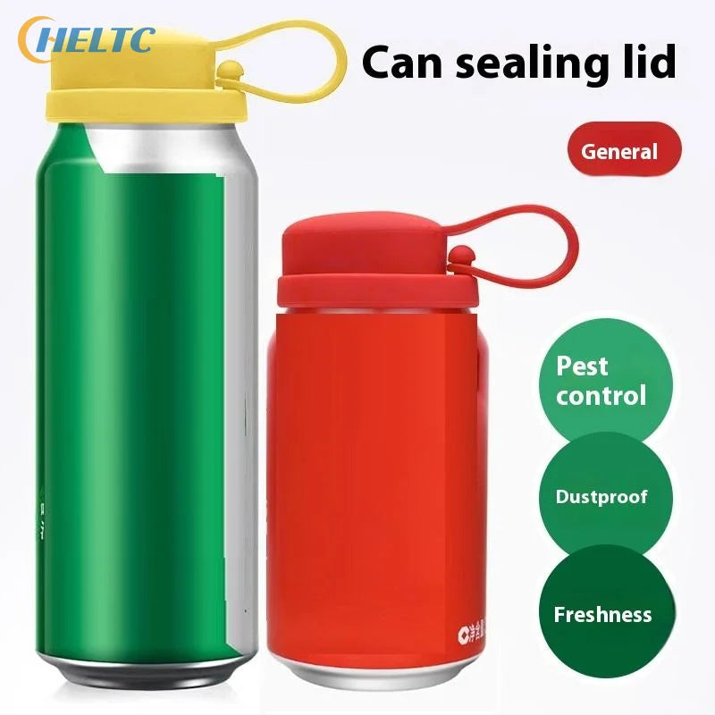 Dishwasher Safe Silicone Can Lid with Straw Spill Resistant Secures Closures Reusable Cover with Straw Beer Beverage Container