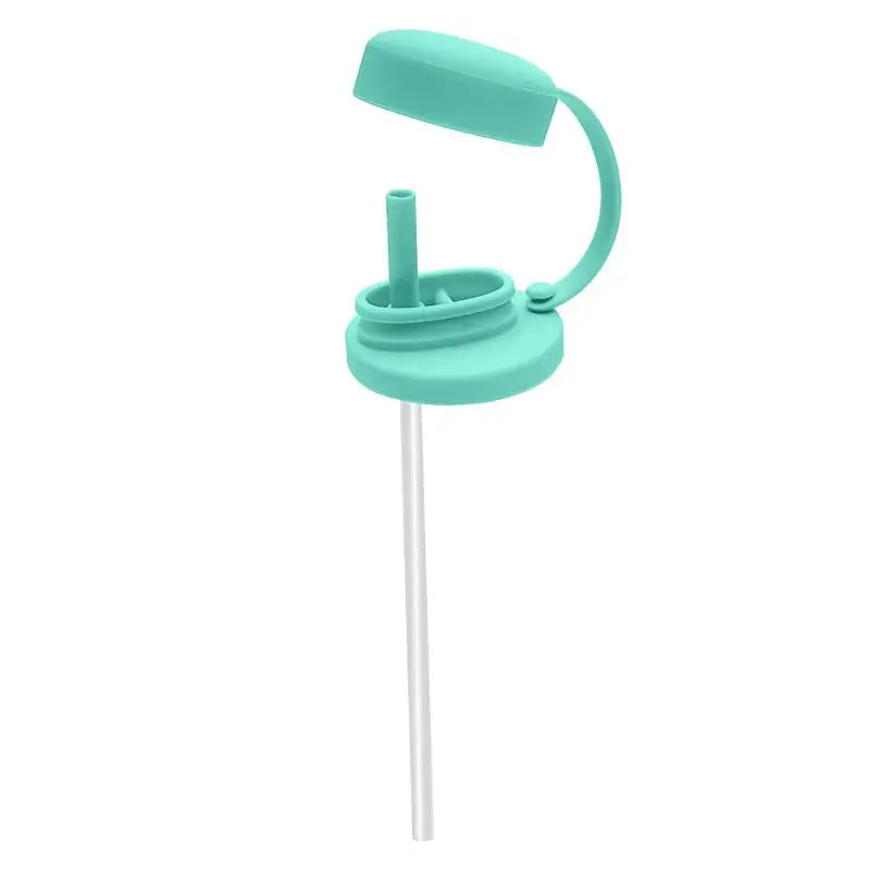 Dishwasher Safe Silicone Can Lid with Straw Spill Resistant Secures Closures Reusable Cover with Straw Beer Beverage Container